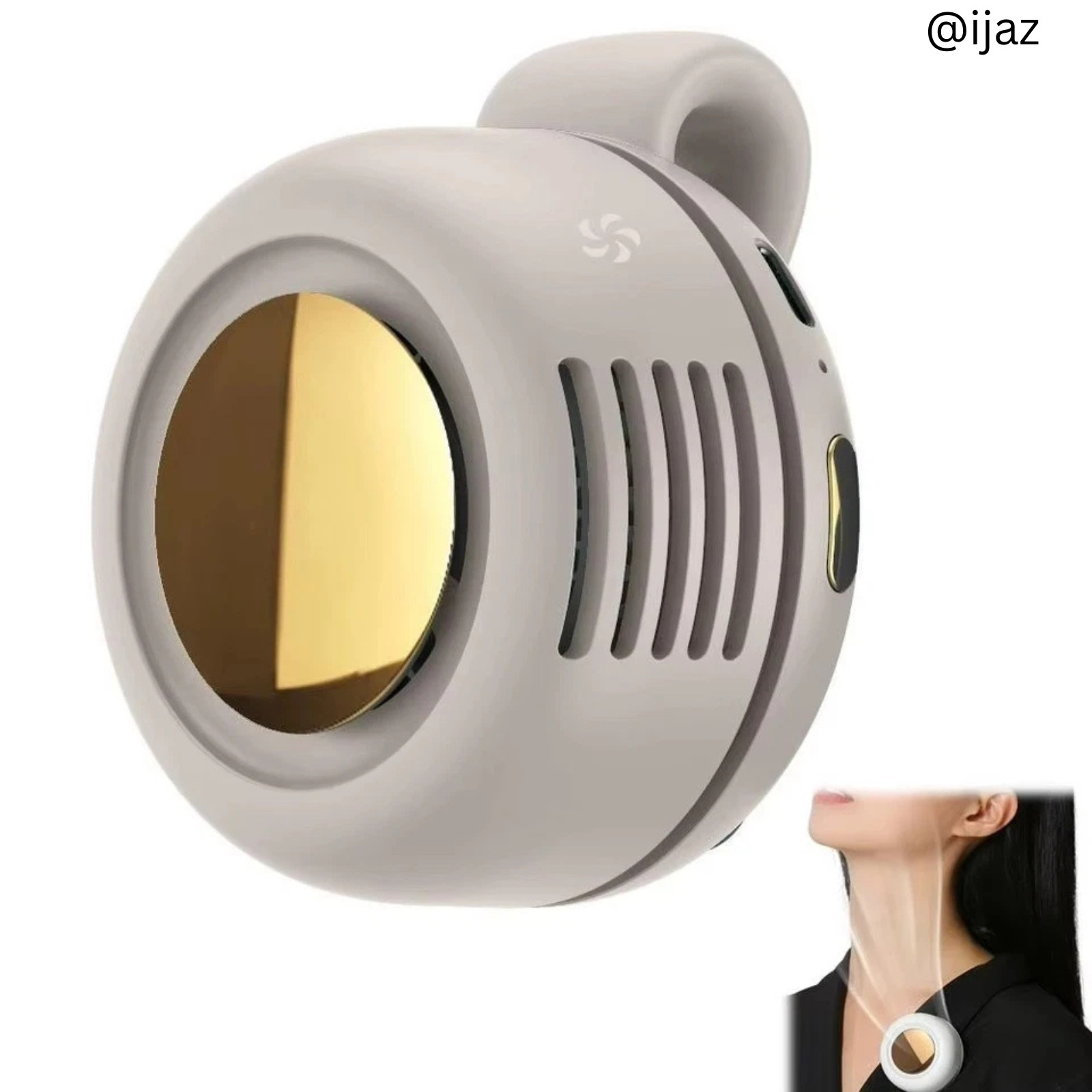 2025 New Mini Portable Silent Bladeless Fan Small Clip On Shirt Waist Adjustable