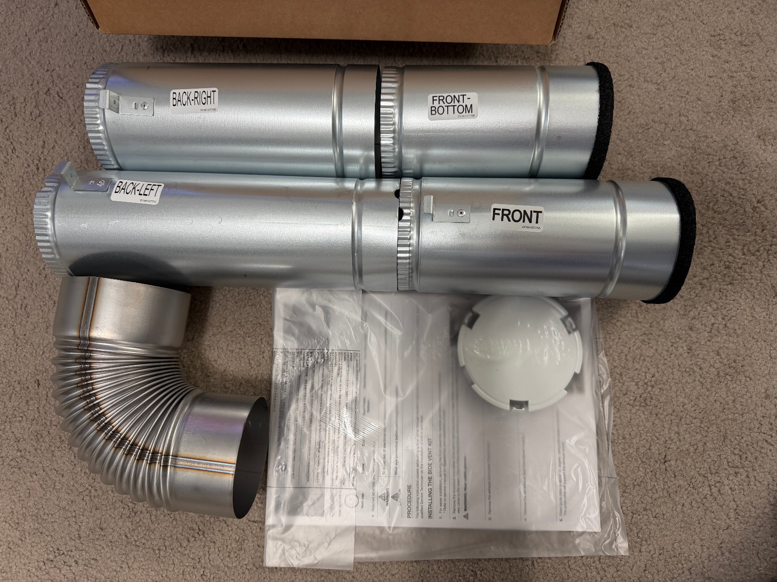 Samsung DV-2A/XAA Side Vent Kit for Dryer DV2A DV-2A