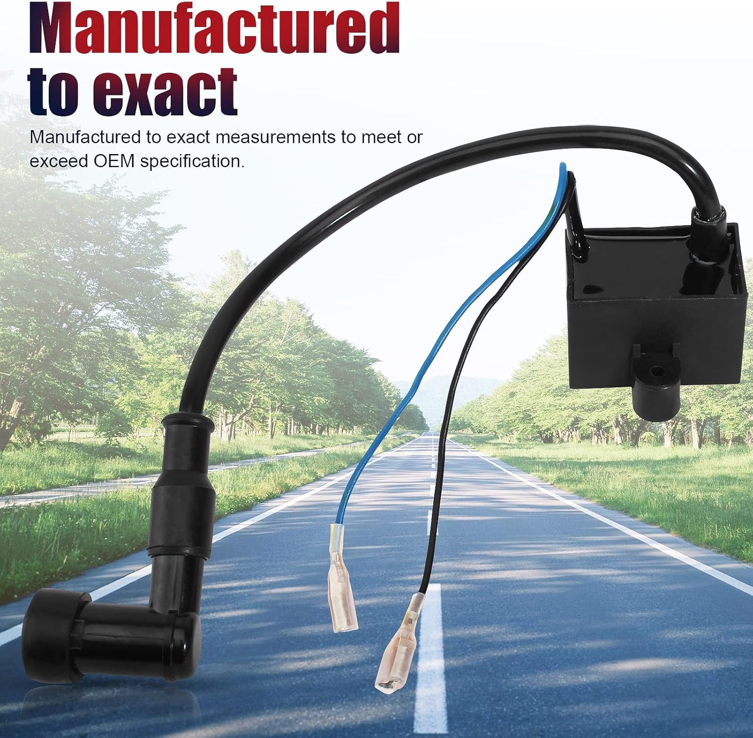 CDI Ignition Coil for 49Cc 50Cc 60Cc 66Cc 80Cc 2-Stroke Engines Motor Motorized