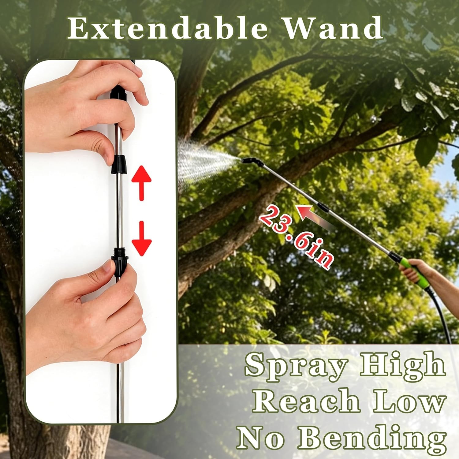 Versatile Battery Powered Garden Sprayer 1.35 Gal – Comfortable & Leak-Free