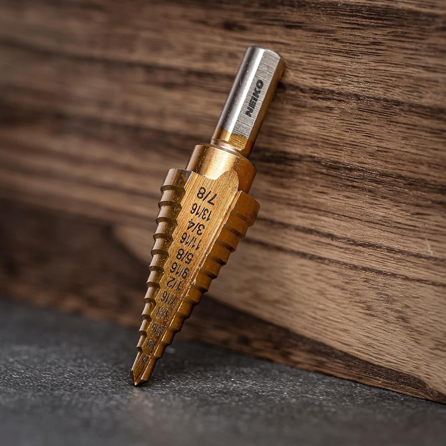 NEIKO 10185A Titanium Step Drill Bit, High-Speed Alloy-Steel Bit, Hole Expander