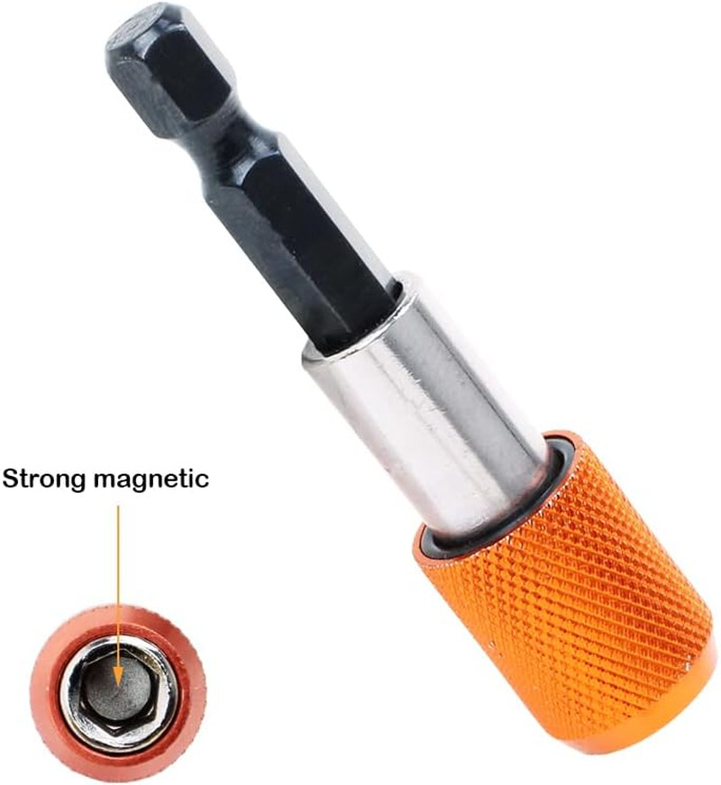 2 Pieces Quick Change Bit Holder Magnetic 1/4″ Hex Shank Drill Bit Extension for