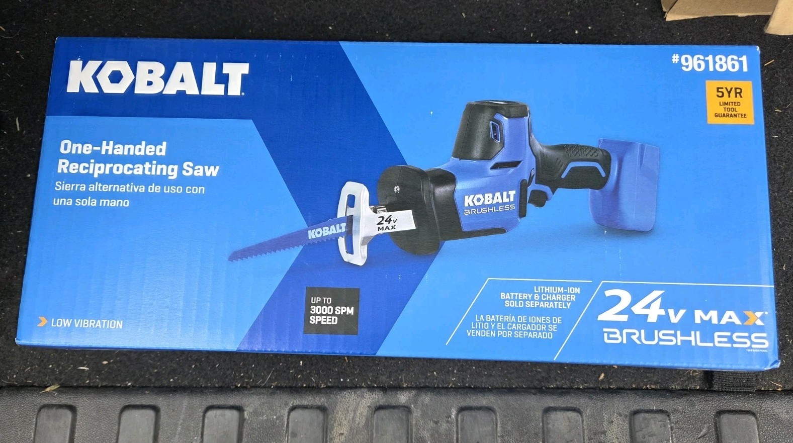 Kobalt KRS 124B-03 24V Cordless One-handed Reciprocating Saw – Tool Only