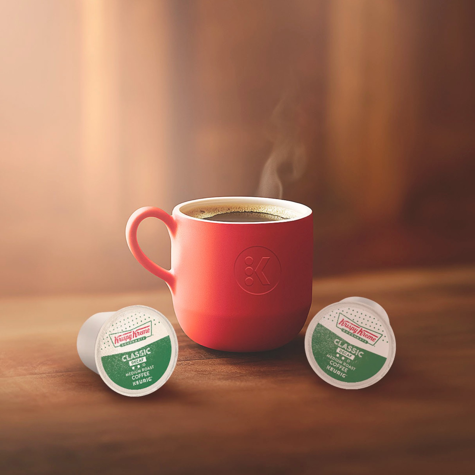 Krispy Kreme Classic Decaf Coffee, Keurig Single Serve K-Cup Pods, 24 Count