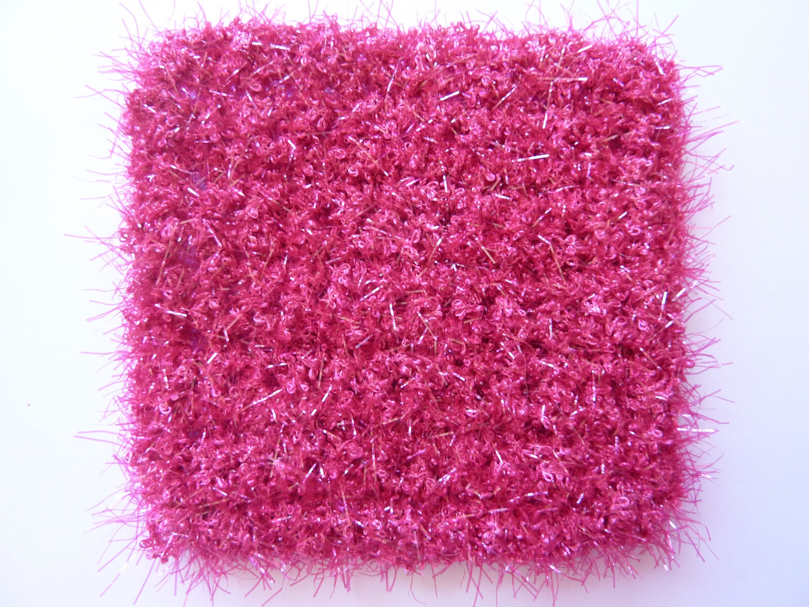 6 Rough Square Multicolor Dish Pot Scrubber Scrubby Scrubbie Handmade 69