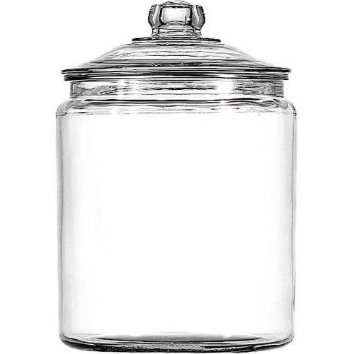 (2 pack) Anchor Hocking Heritage Hill Glass Jar with Lid, 2 Gallon