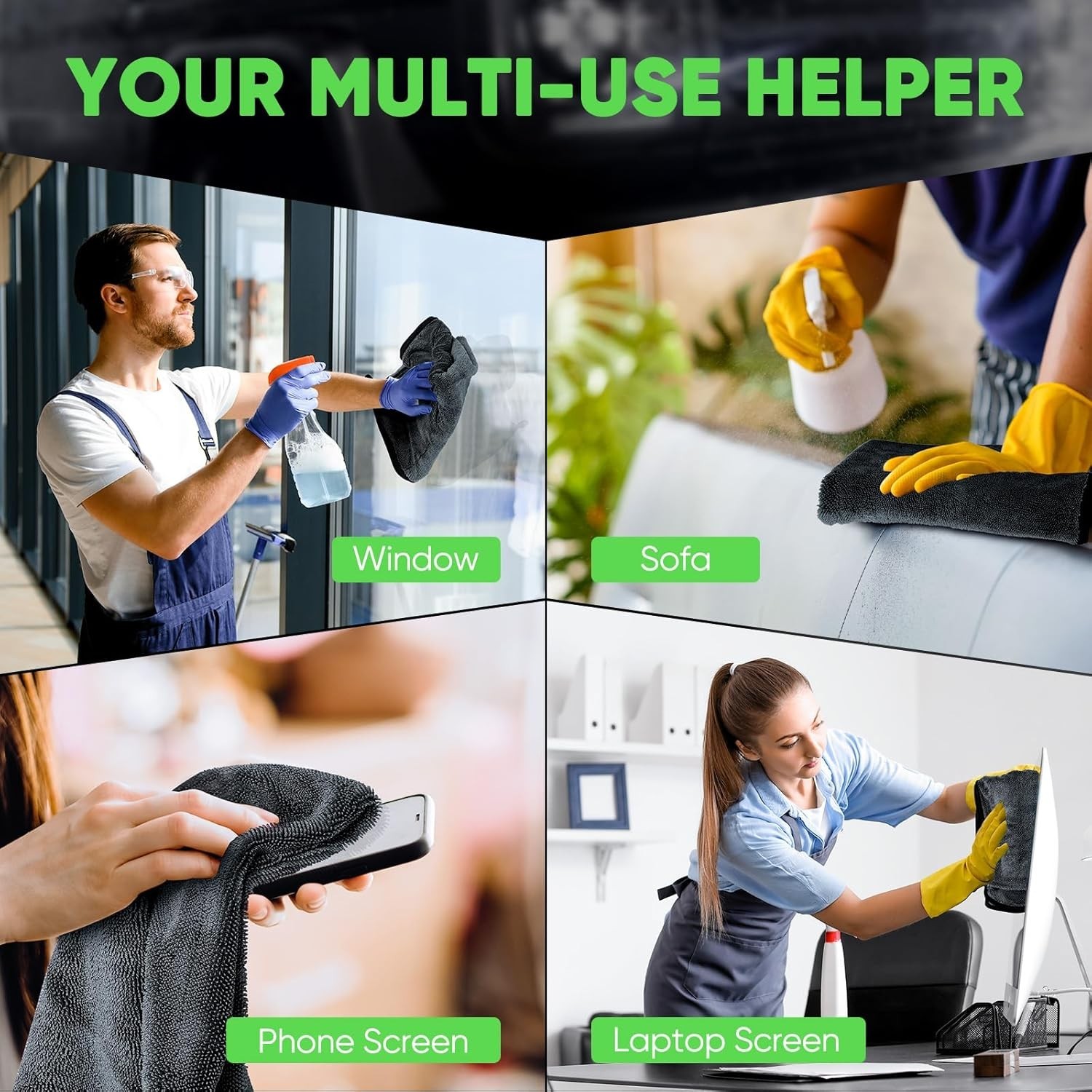 Super Absorbent Microfiber Car Drying Towel Twisted Loop 24” x 36″ 1500GSM