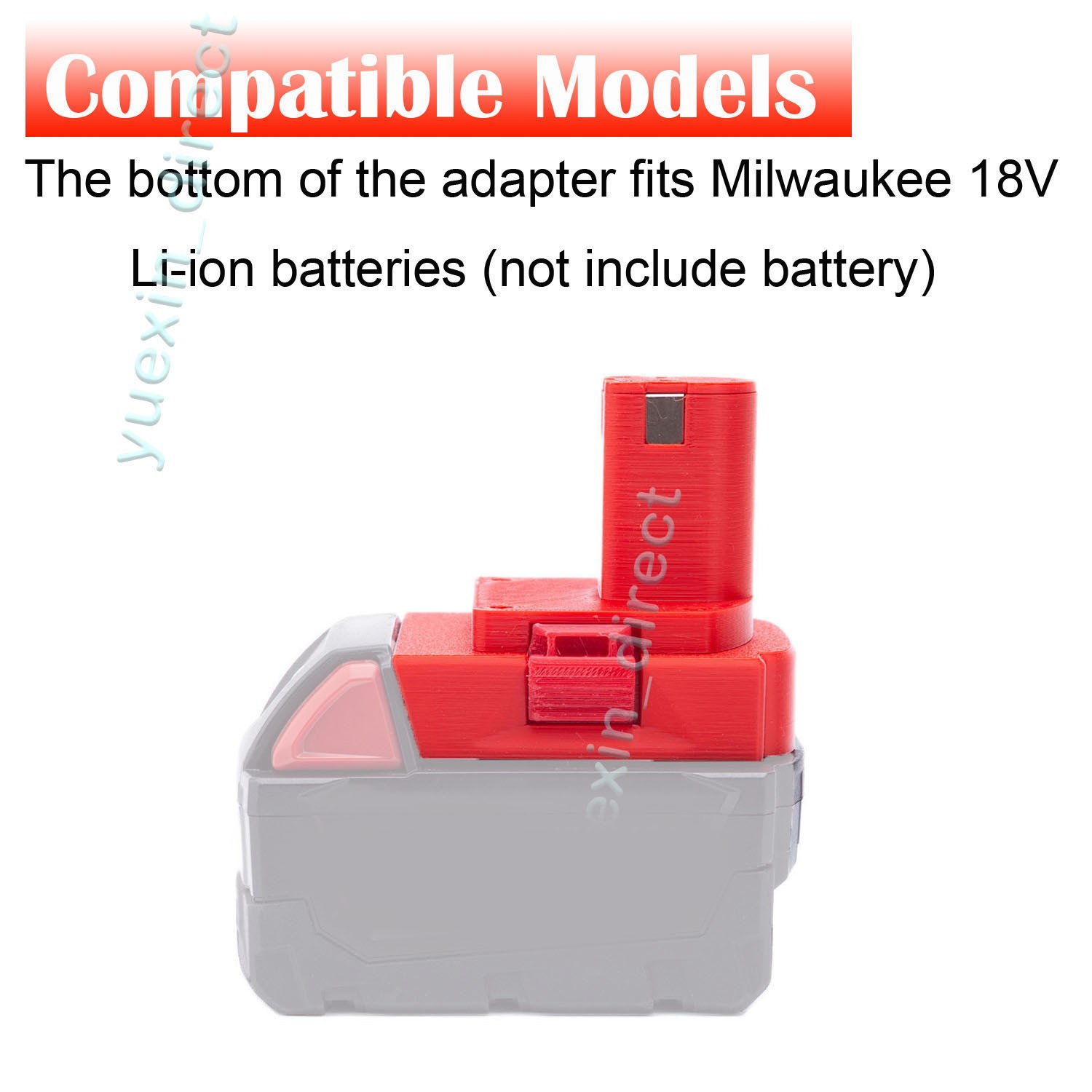 Adapter For Milwaukee 18V Li-ion Battery Convert to fits Ryobi 18V Power Tools
