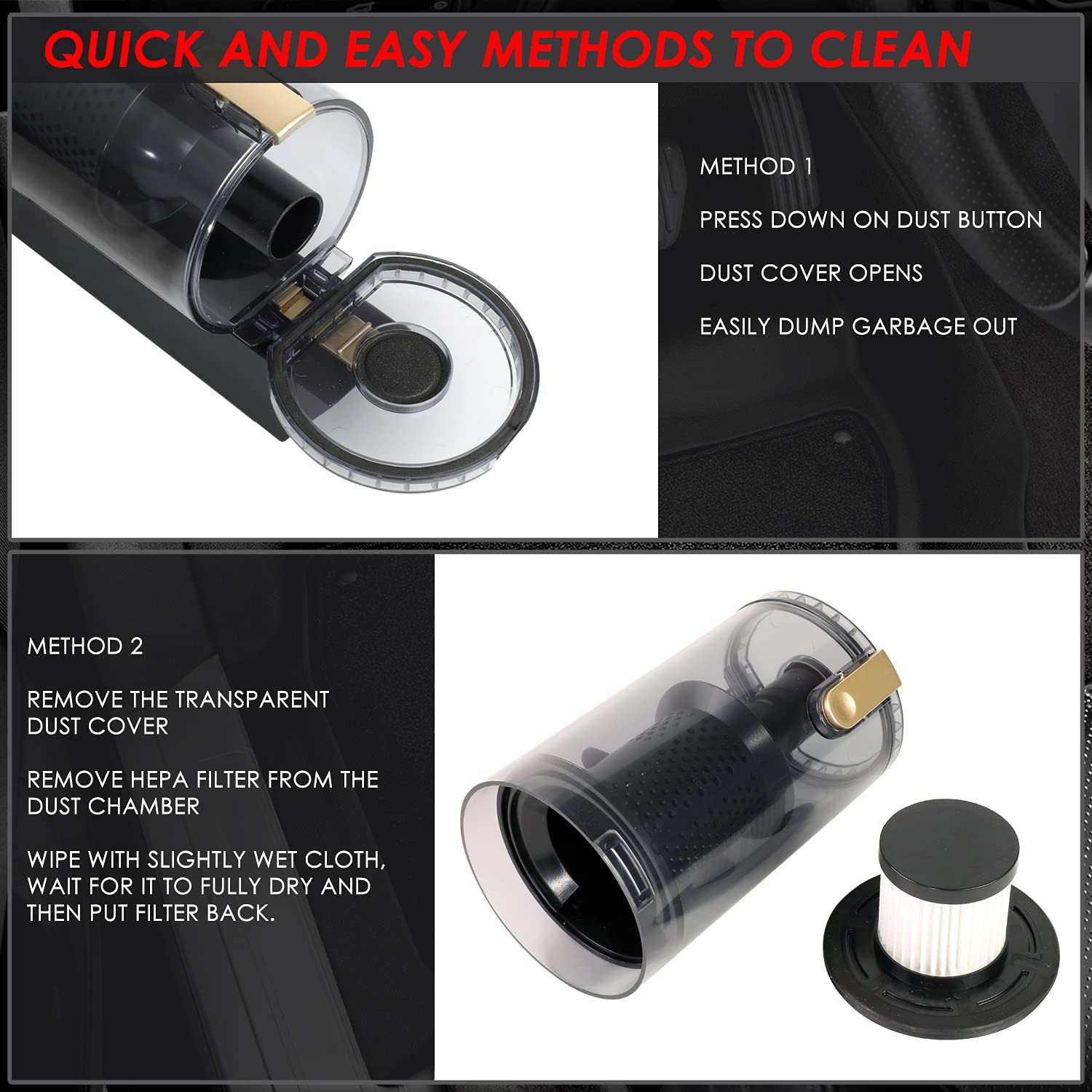 Dna Motoring Tools-00181 4500Pa Suction Portable High Power Mini Handheld
