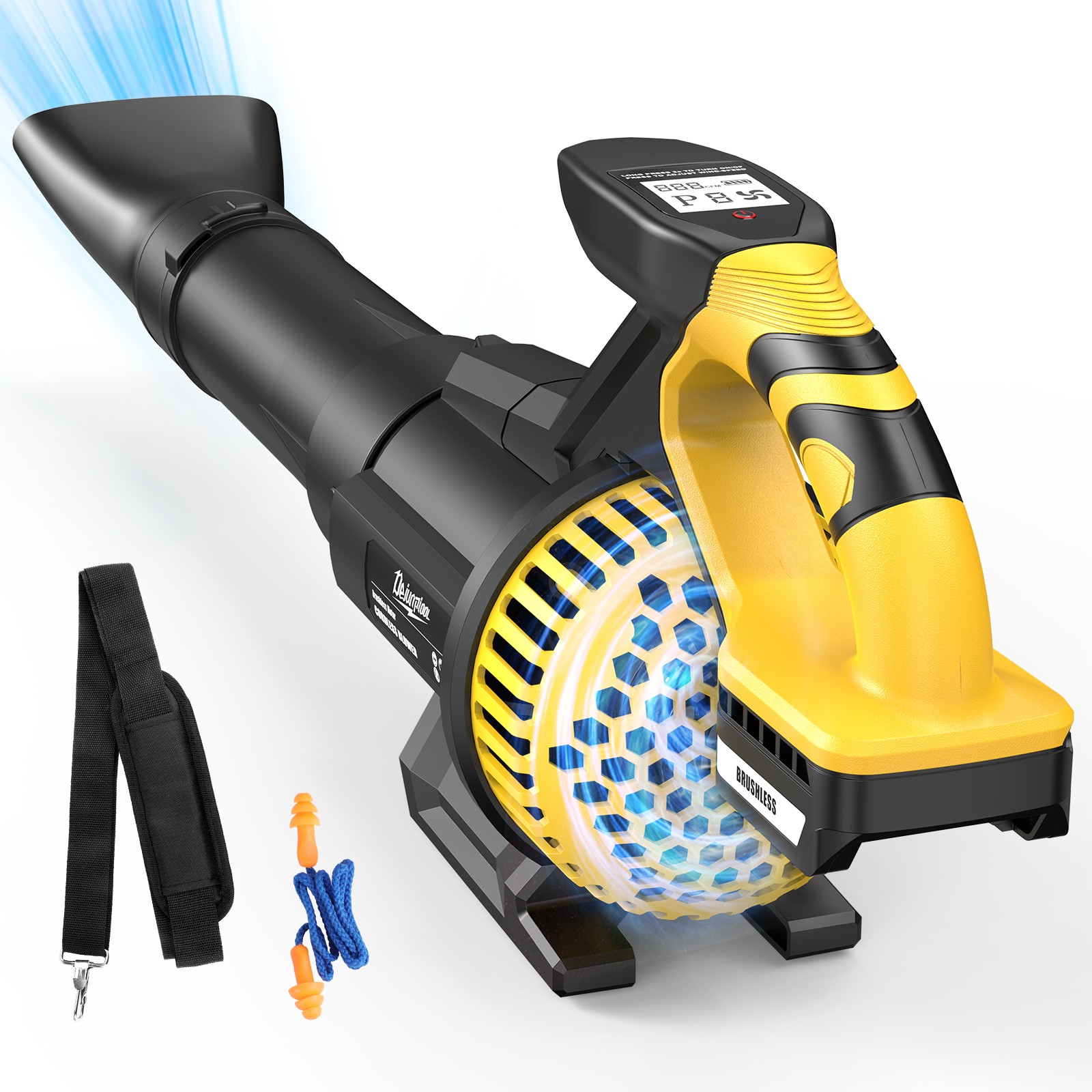 Cordless Electric Leaf Blower For Dewalt 20V Battery 710CFM 180MPH LCD Display