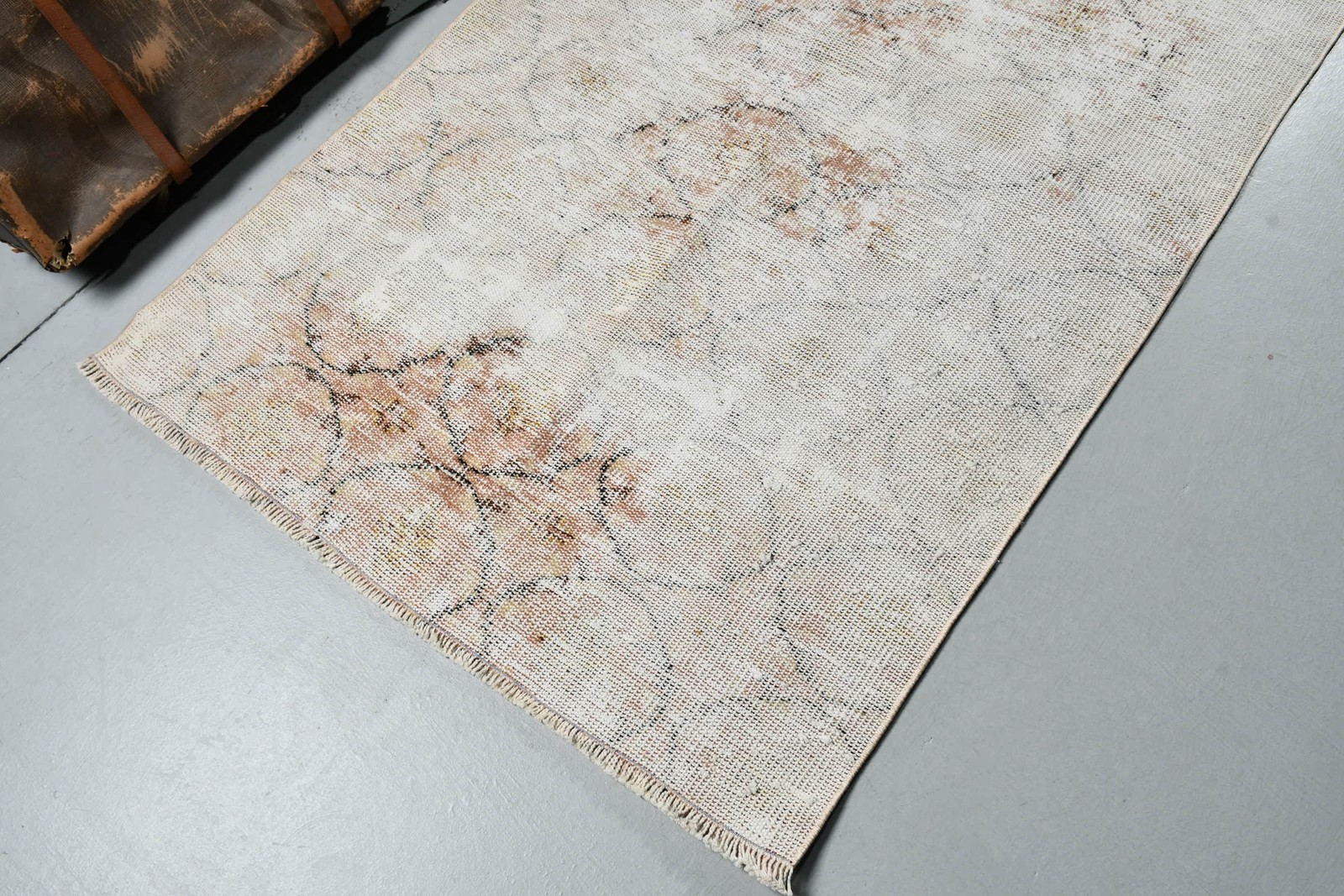 3,4×5,9 ft Vintage Rug, Rug, White Oriental Rug Wool