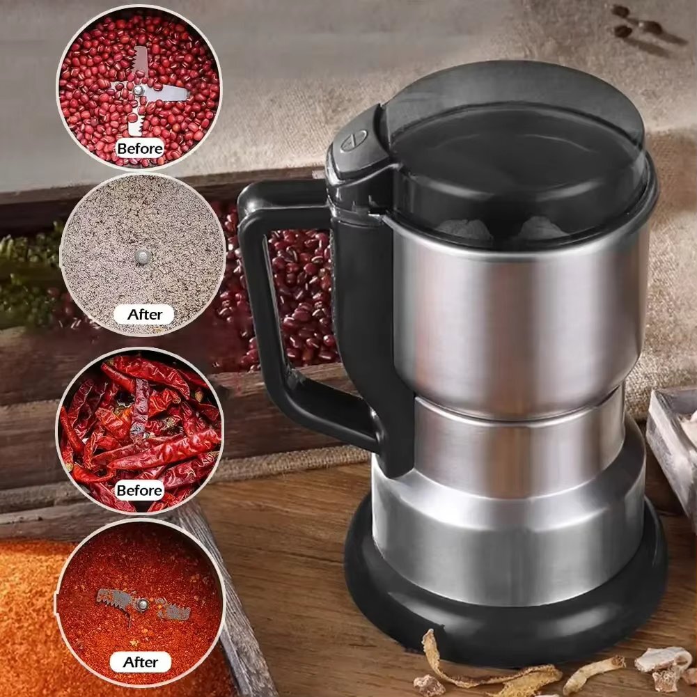 8Blades Electric Coffee Bean Grinder Nut Seed Herb Grind Spice Mill Blender