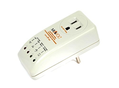 2 Pack 1800W Voltage Brownout Appliance Surge Protector 3-Years Warranty