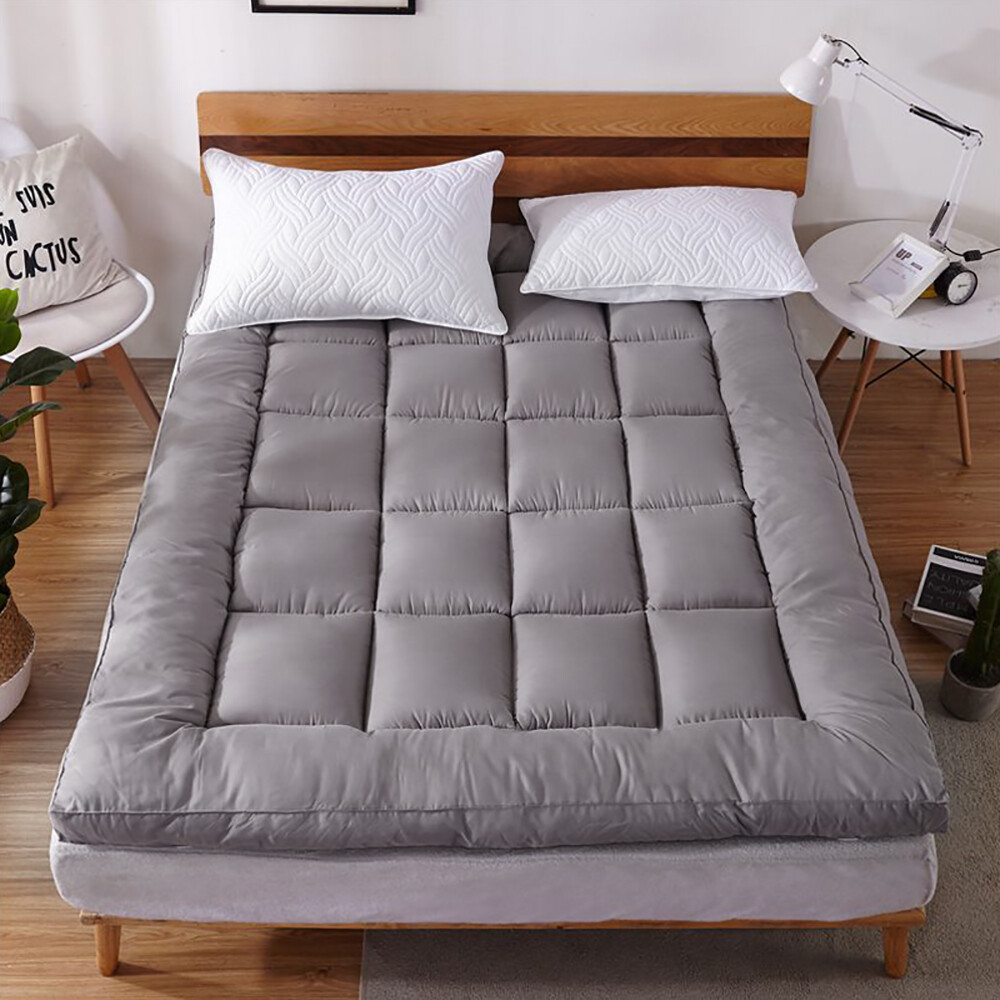 Soft Thick Mattress Pad Topper Quilted Fitted Mattress Protector Foldable Pad
