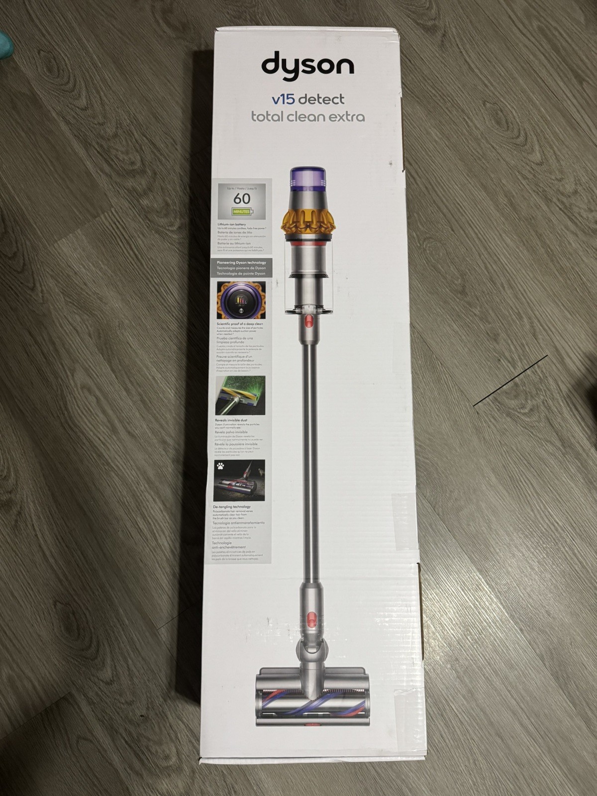 NEW UNOPENED Dyson V15 Detect Total Clean Extra Cordless Vacuum – Yellow