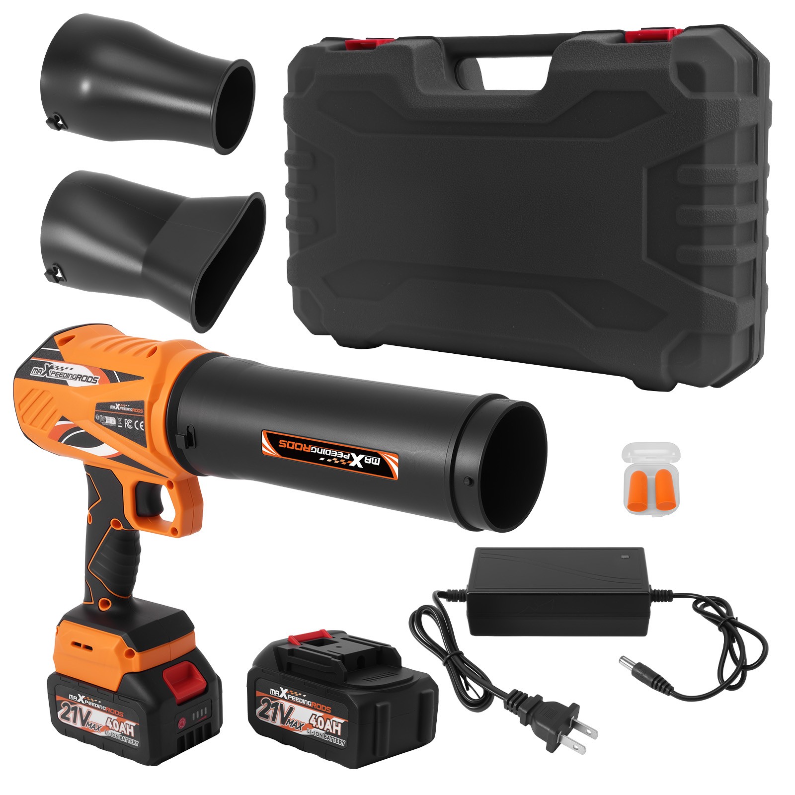 Cordless Leaf Blower 21V 4000mAh Brushless Motor 550 CFM Variable Speed