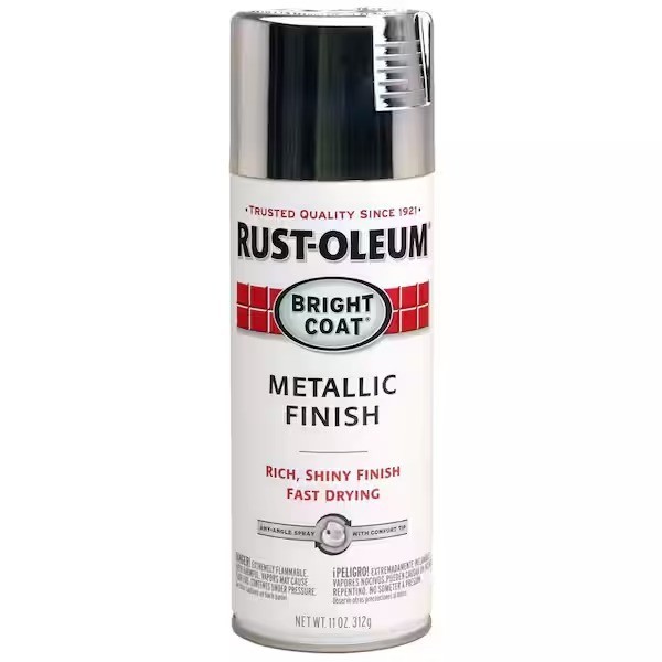 11 Oz. Bright Chrome Metallic Spray Paint.