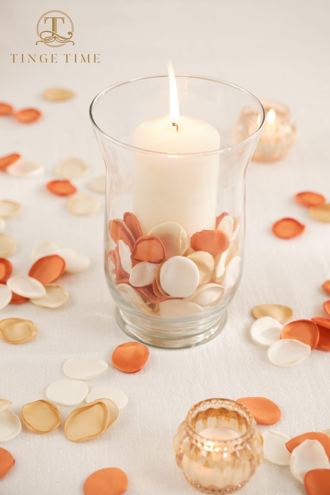 400pcs Silk Rose Petals Burnt Orange Flower Petals for Wedding, Flower Girl B…