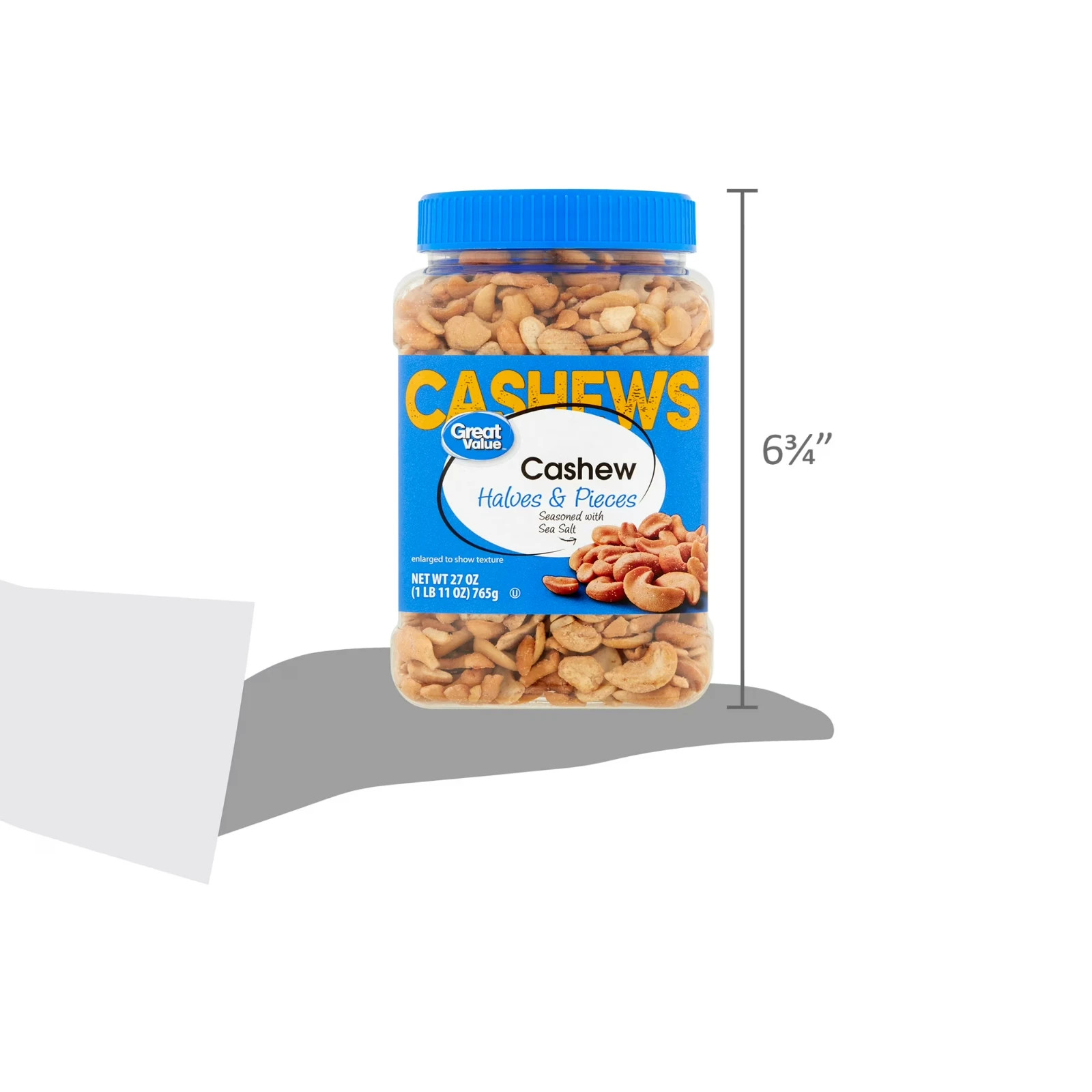 Great Value Cashew Halves & Pieces, 27 oz (PACK OF 2)