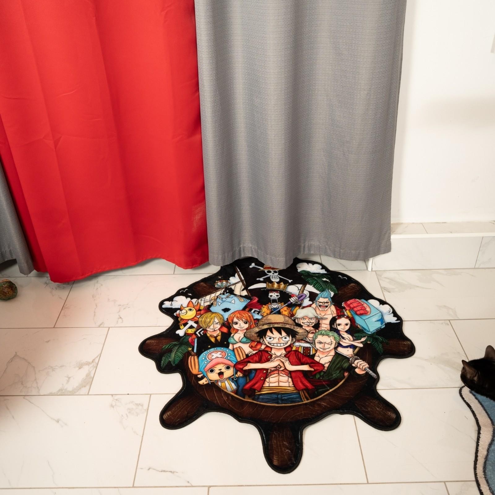 One Piece Crew Large Premium Anime Rug 36″ Straw Hat Pirates Room Decor Mat