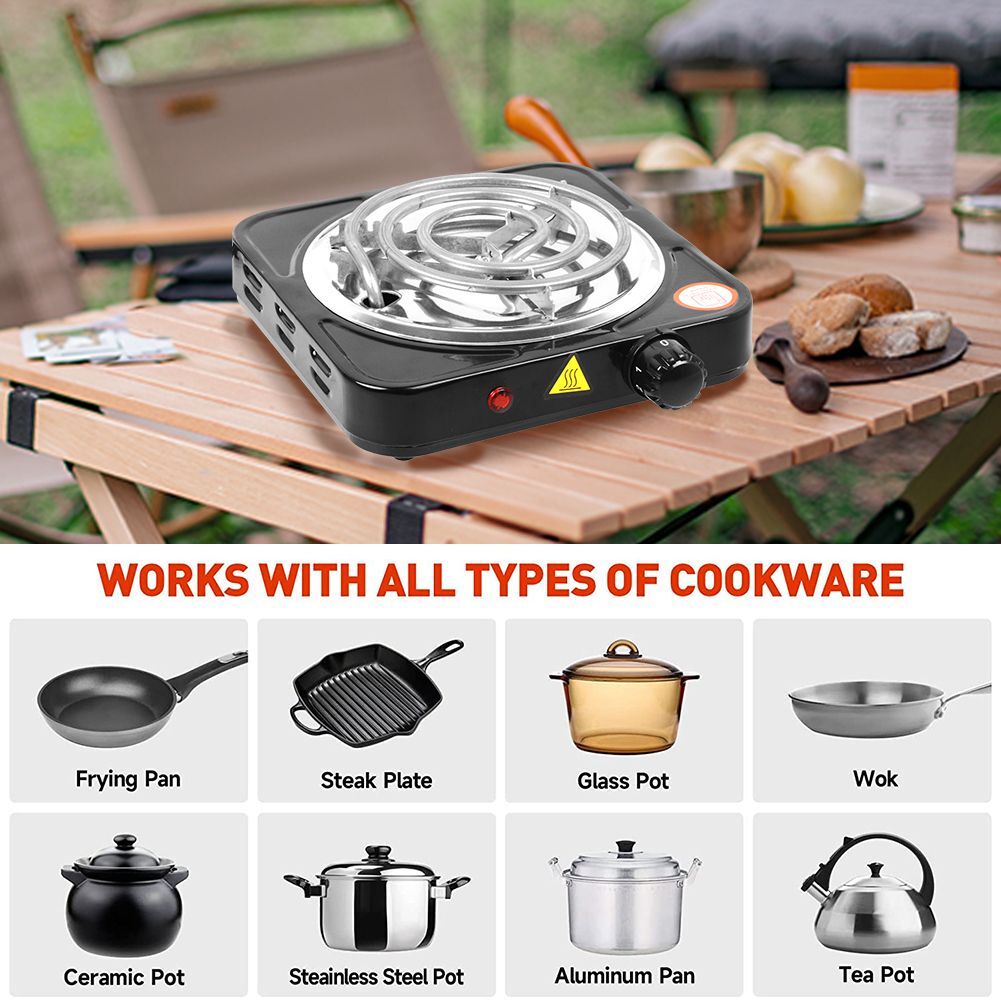 Portable Electric Single Double Burner Stove Hot Plate 1kw 2000W Cooktop Cooking