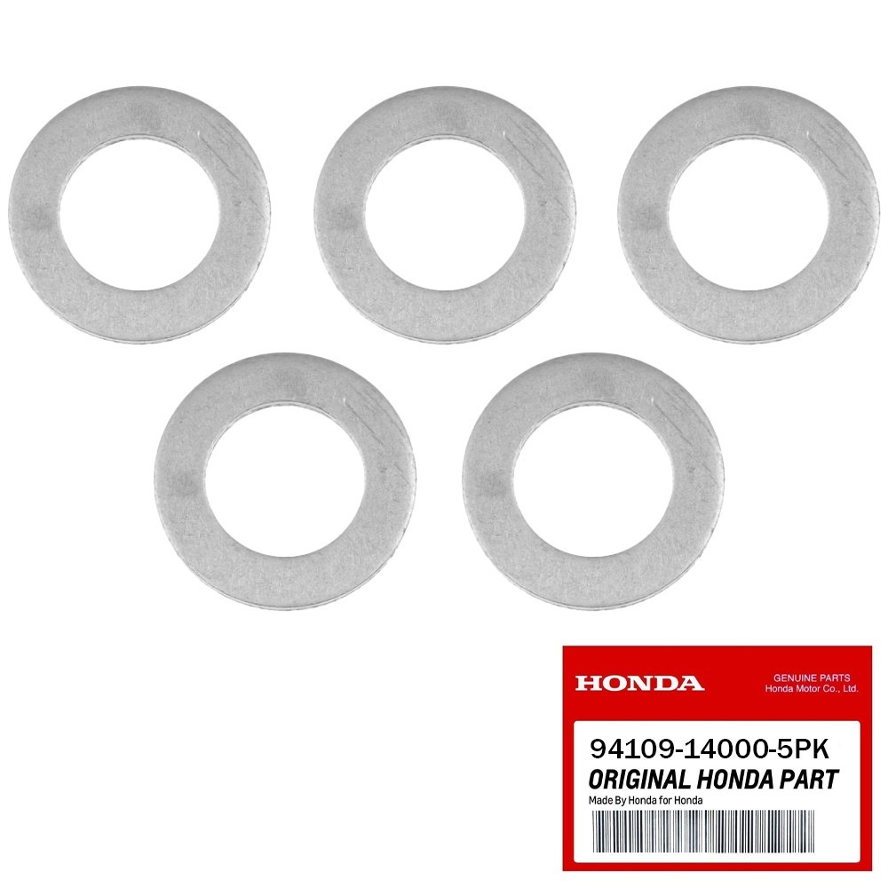 Genuine OEM Honda 94109-14000 Oil Drain Plug Washers (14MM) – 5 PACK