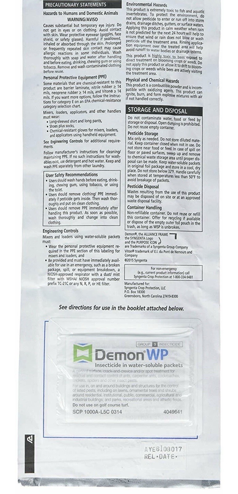 Syngenta Demon WP Insecticide SAME-DAY SHIPPING