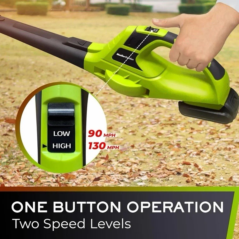 Mueller UltraStorm Leaf Blower Cordless Electric, 140 MPH 20 V Motor, NEW