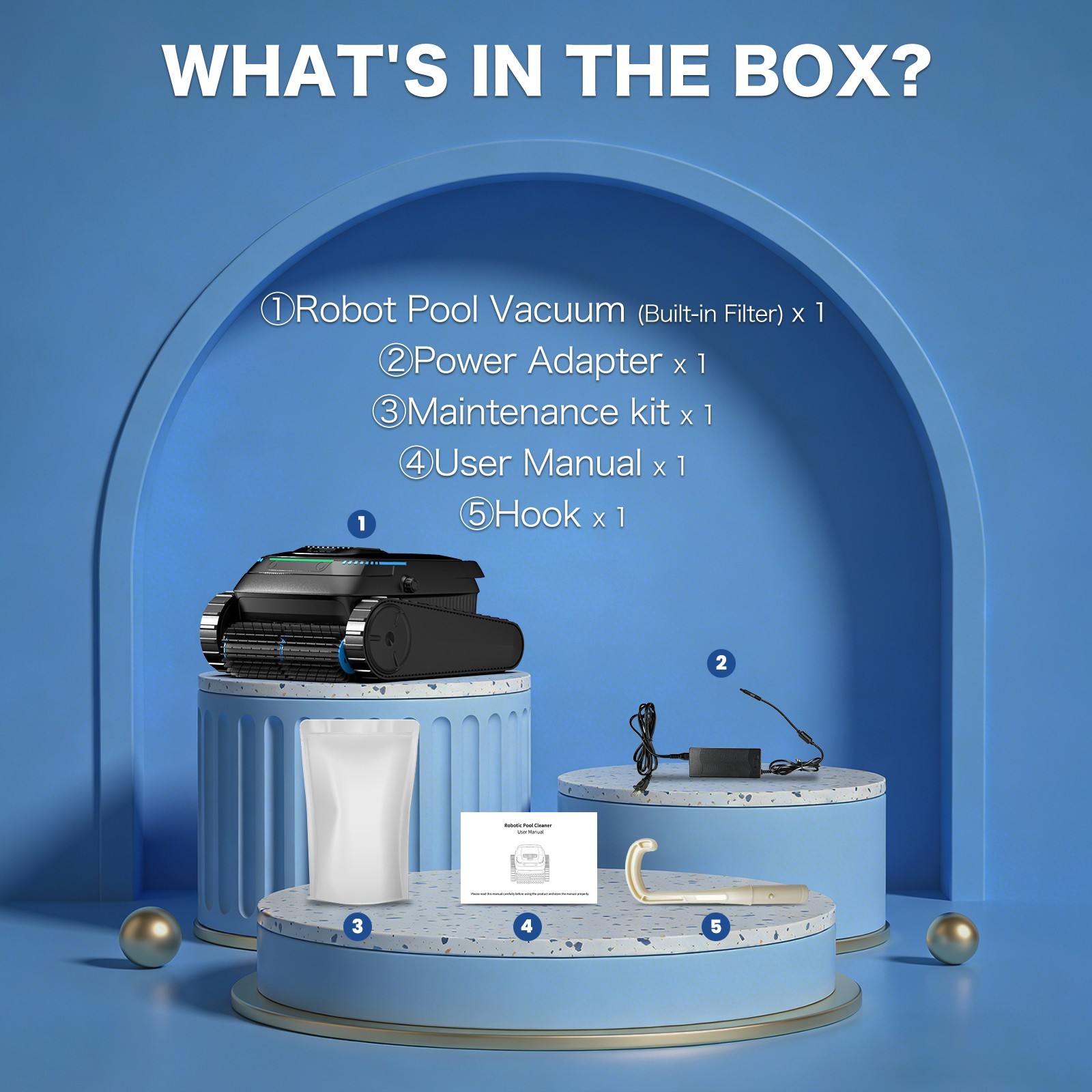 Refurbished AIRROBO CP20 Robot Pool Cleaner Vacuum Inground Floor Wall Waterline