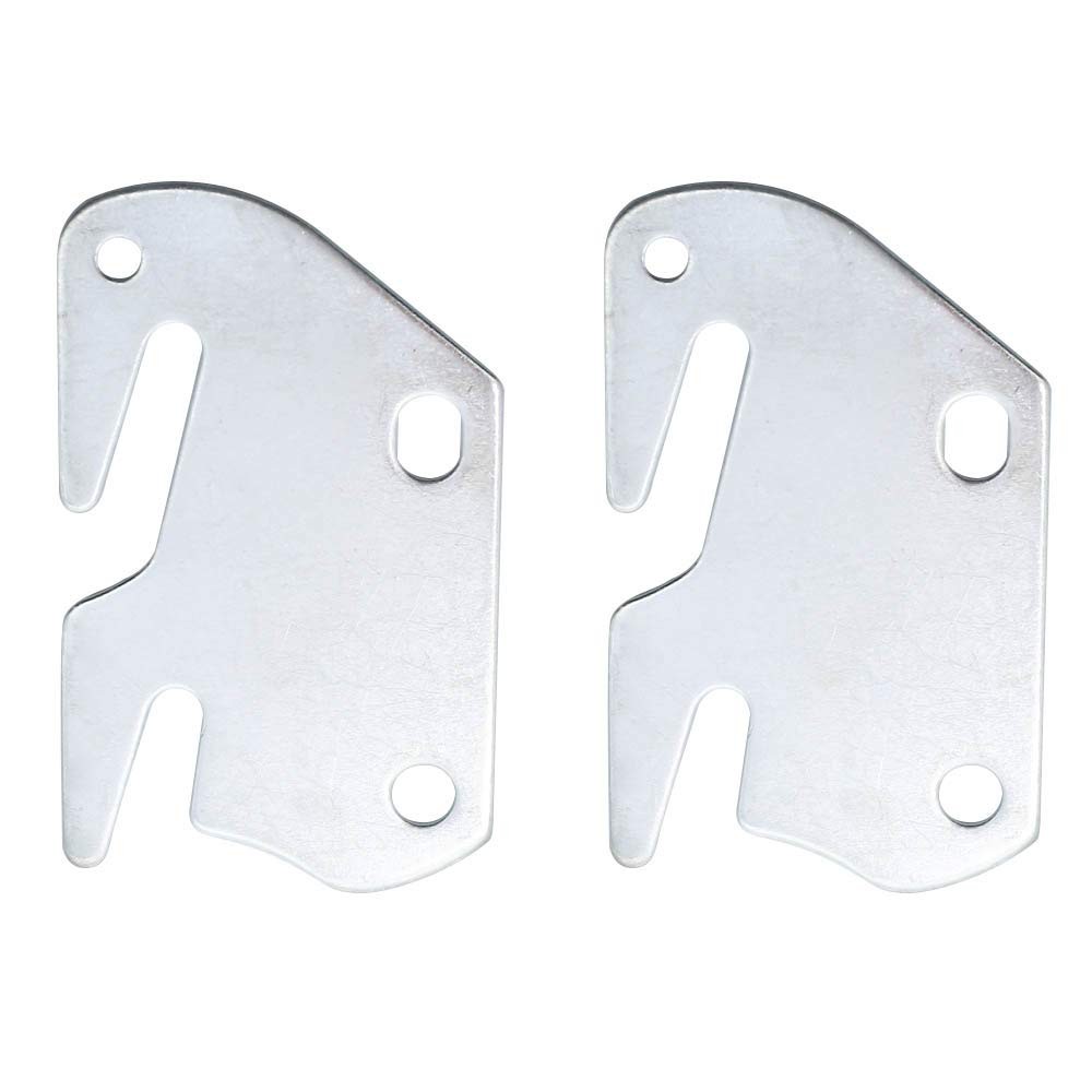 2 Pcs #10 Bed Frame Hooks Wooden Bed Rail Hook Plates for Headboard Replacement