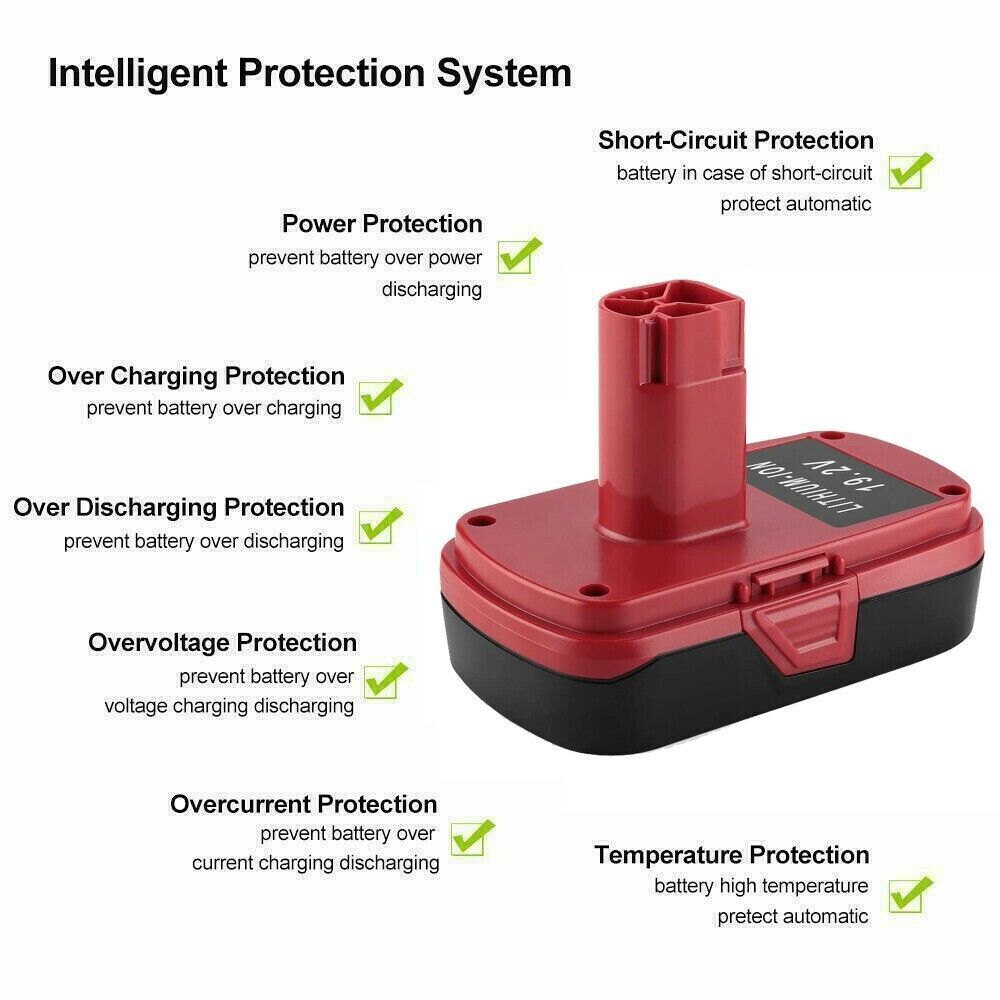 2Pack For CRAFTSMAN 19.2 VOLT C3 LITHIUM DIEHARD BATTERY PACK 315.PP2011 3.0Ah