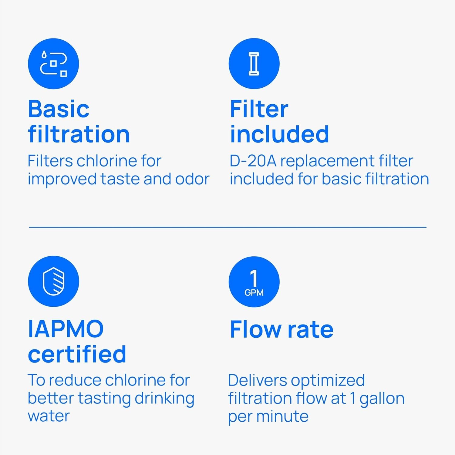 Under-Sink Water Filtration System – Water Filter Reduces Chlorine Taste & Od…