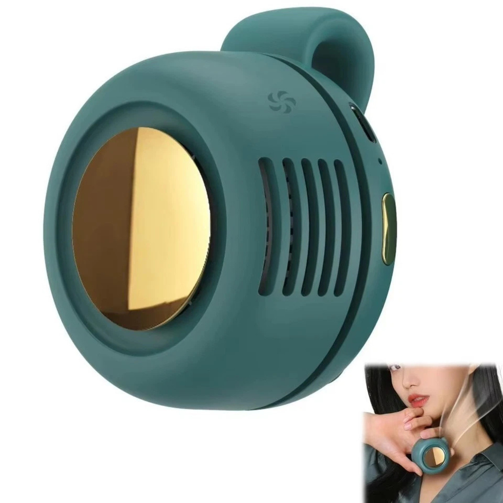 2025 New Mini Portable Silent Bladeless Fan Small Clip On Shirt Waist Adjustable