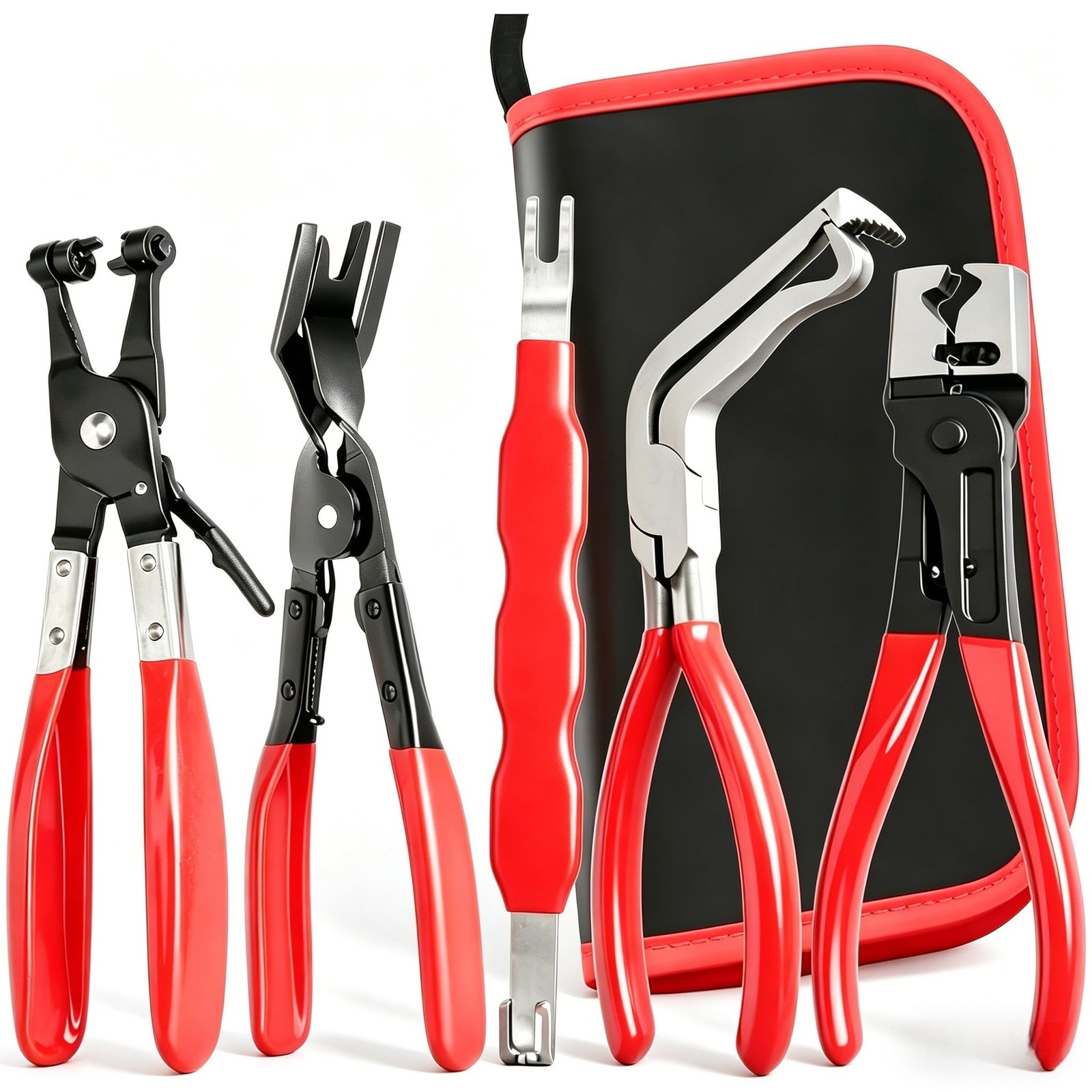 5Pcs Automotive Electrical Disconnect Pliers Kit, Connector Removal Tool, Str…