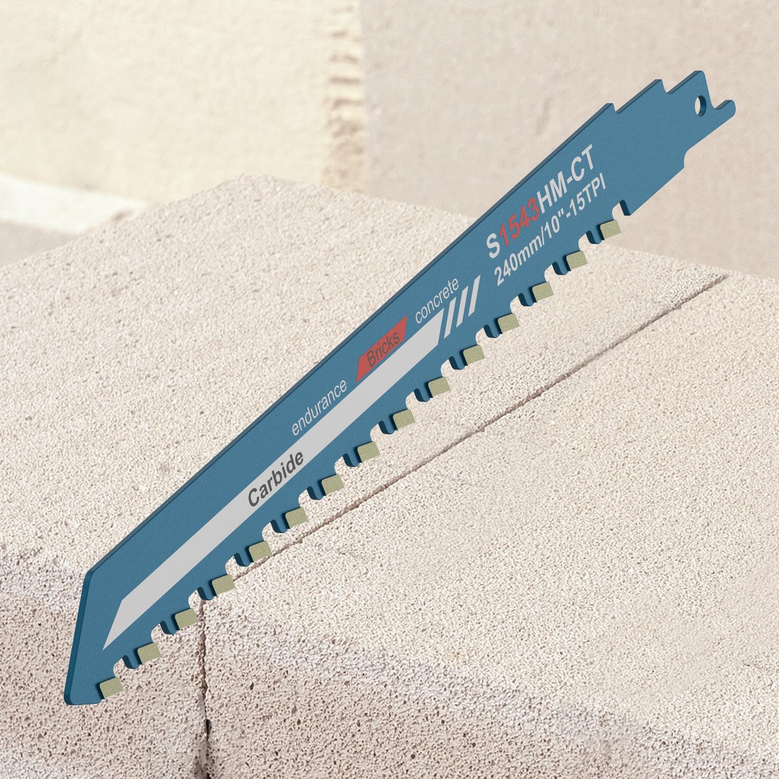 NEW 10-20″ Reciprocating Saw Blades Set Alloy Steel for Brick Concrete Cutting