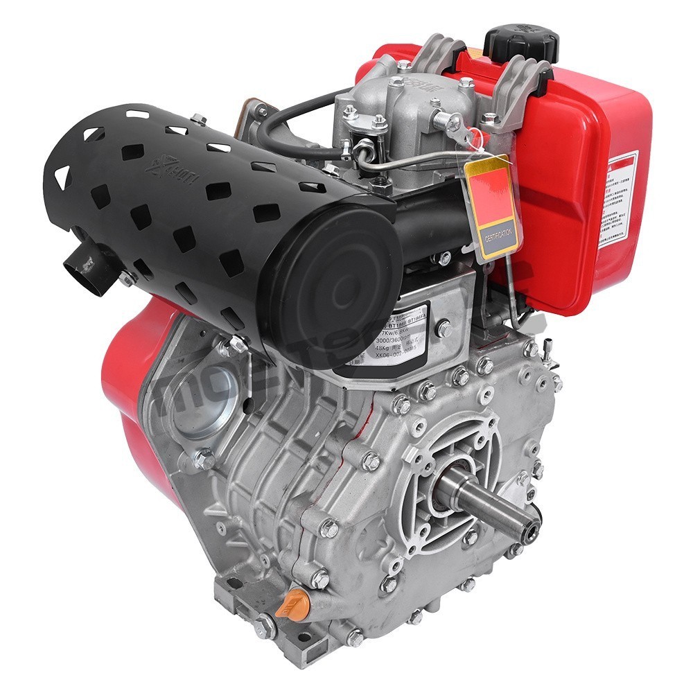 4 Stroke 10HP 418CC Diesel Motor Engine Heavy Duty Single Cylinder Air- Cooled