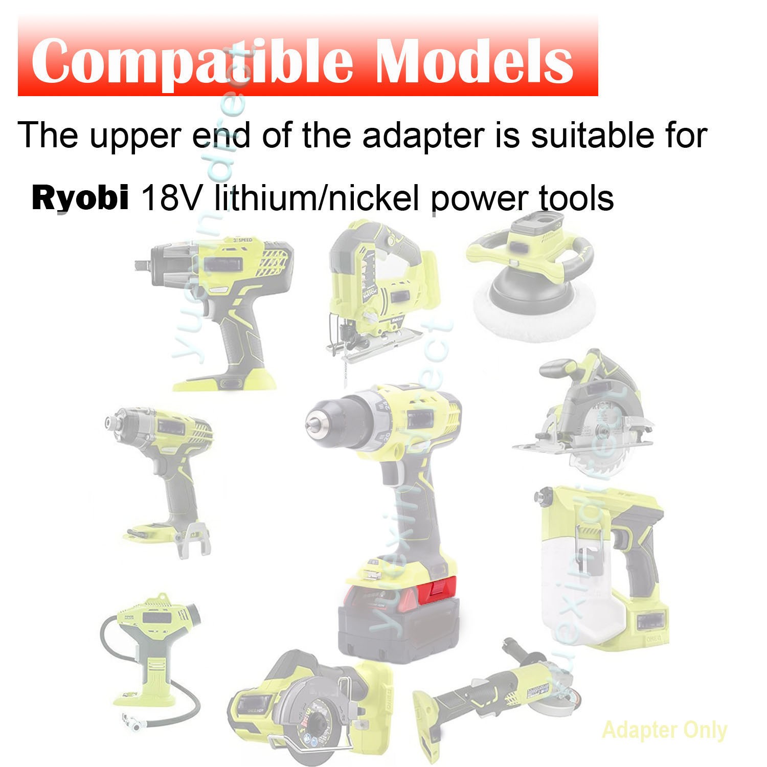 Adapter For Milwaukee 18V Li-ion Battery Convert to fits Ryobi 18V Power Tools