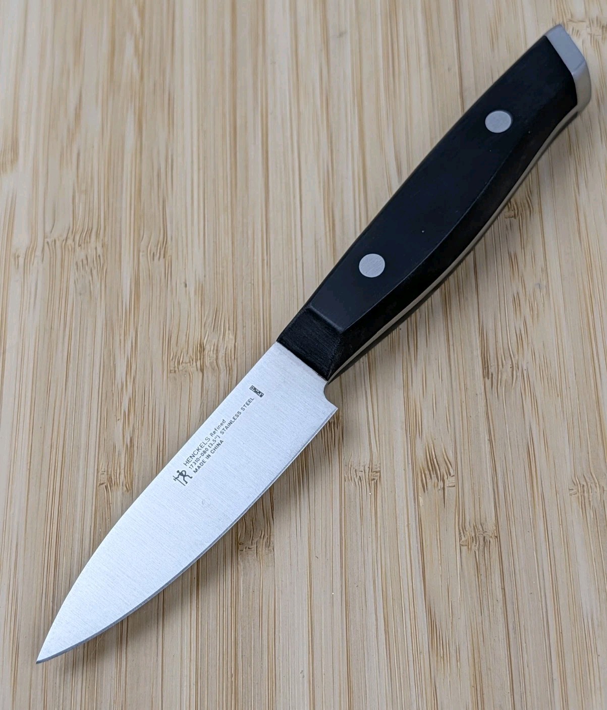 Henckels REFINED 3.5-in PARING / PARER Knife, Stainless Steel, BLACK, 17310-080