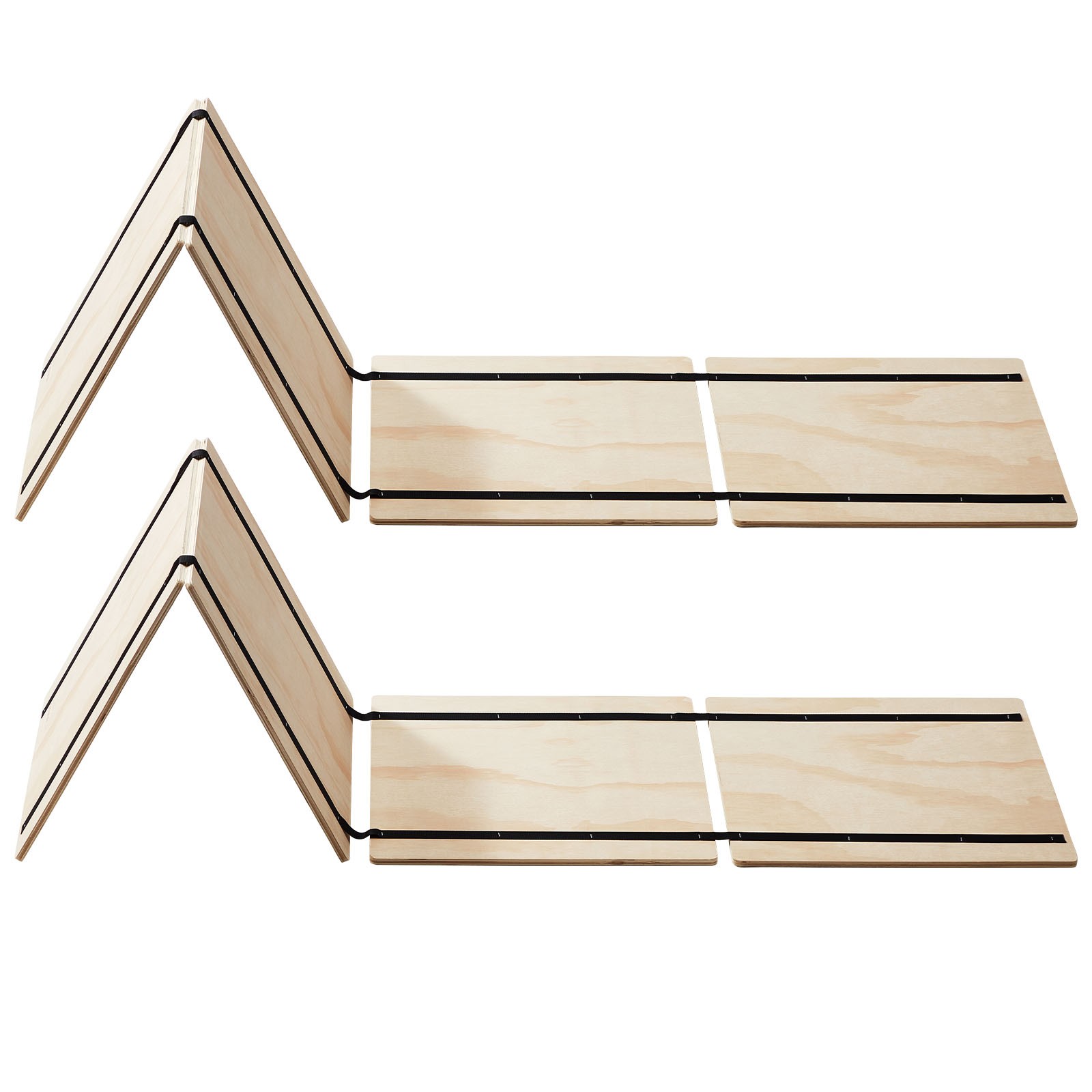 Uimoso Twin Size Bunkie Board 0.4″ Foldable Bed Board Slats w/ Connection 8 Pcs