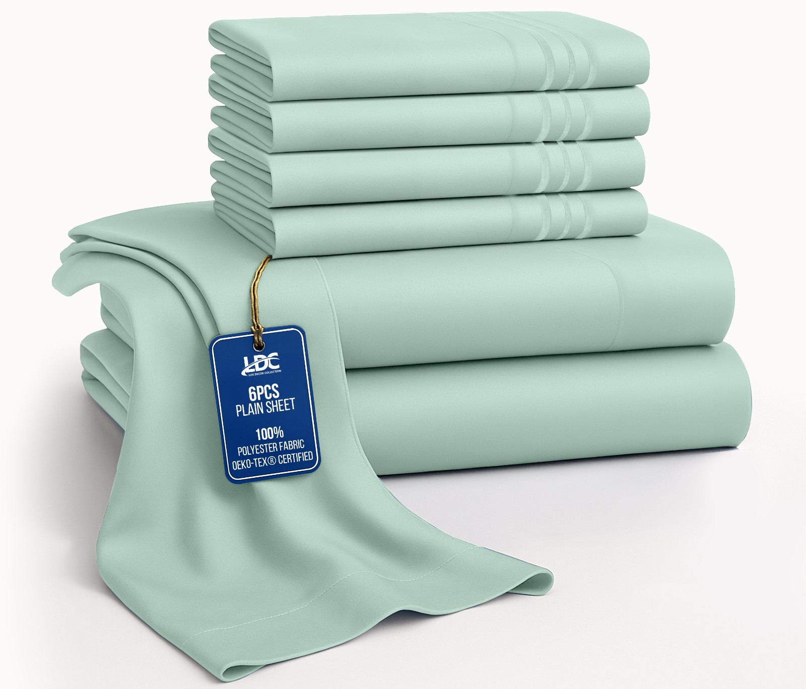 Bed Sheet Set 6 Piece Bedding Comfort Microfiber Deep Pocket 1800 Series Sheets