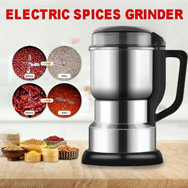 8Blades Electric Coffee Bean Grinder Nut Seed Herb Grind Spice Mill Blender