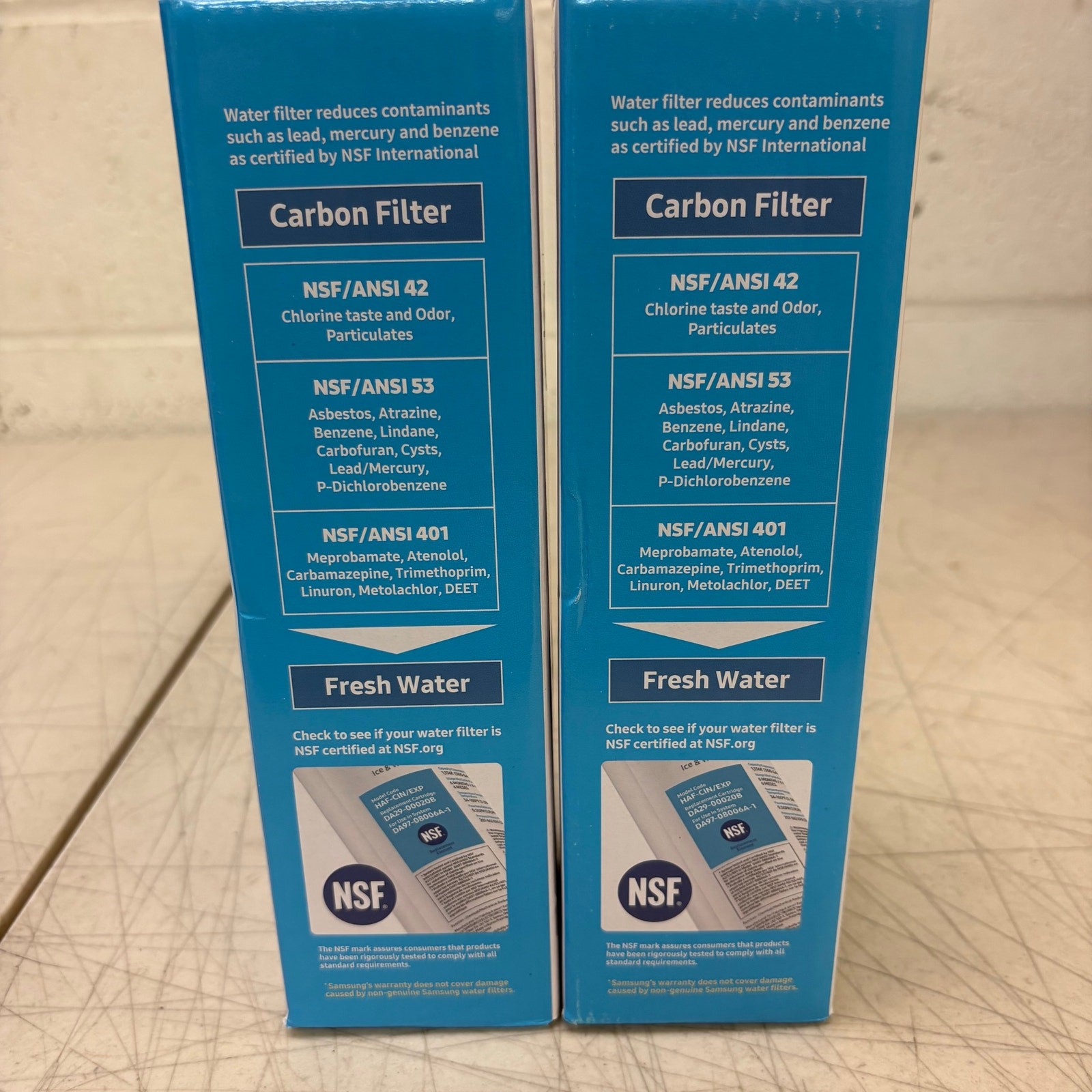 2 PACK SAMSUNG Genuine Filter for Refrigerator 6-Months DA29-00020B HAF-CIN/EXP