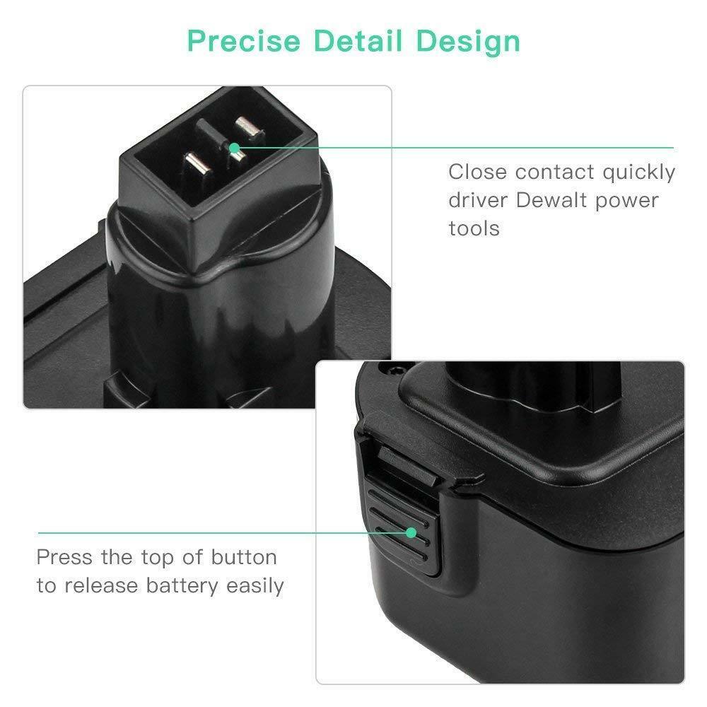2Pack DC9071 DW9071 12V Battery Drill For DEWALT DW9072 DW953 DW965 DE9075 2.5Ah
