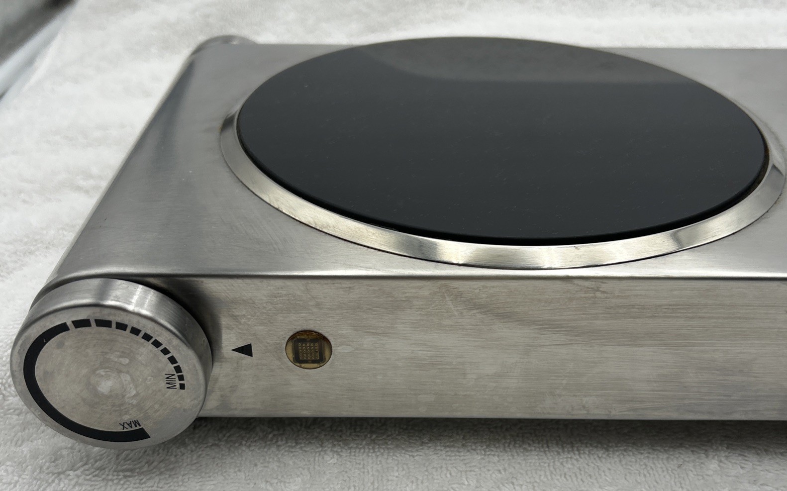 Techwood ES-3201C Portable Electric Double Burner Hot Plate Stainless Steel