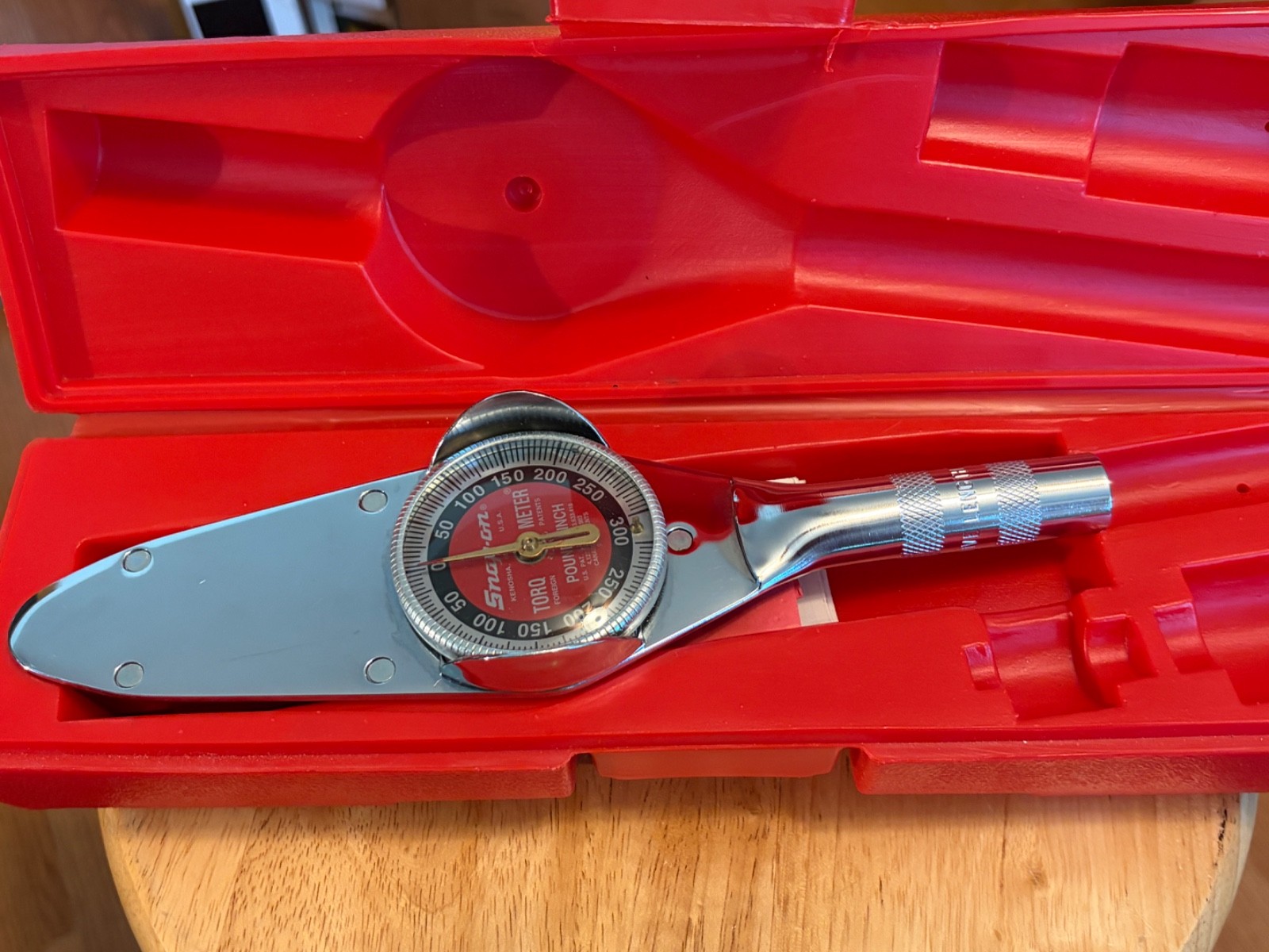 Snap-On TE25A 3/8” Drive Torqometer 0-300 Inch Pounds – Dial Torque Wrench – NEW