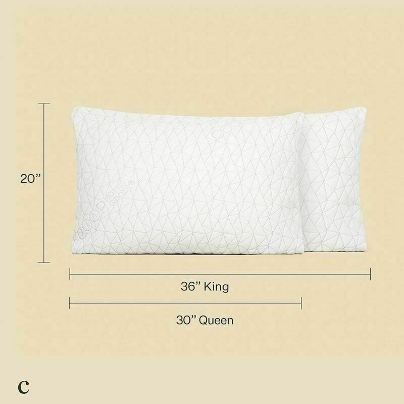 USA Coop Home Goods Premium Adjustable Loft Pillow Queen -NEW