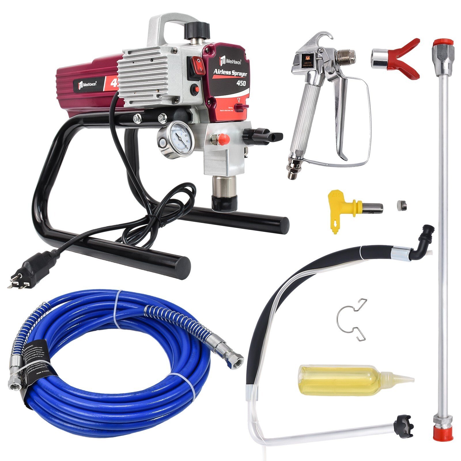 2.5HP 1700W High Pressure Airless Paint Sprayer Gun Sprayer Machine 220V-240V