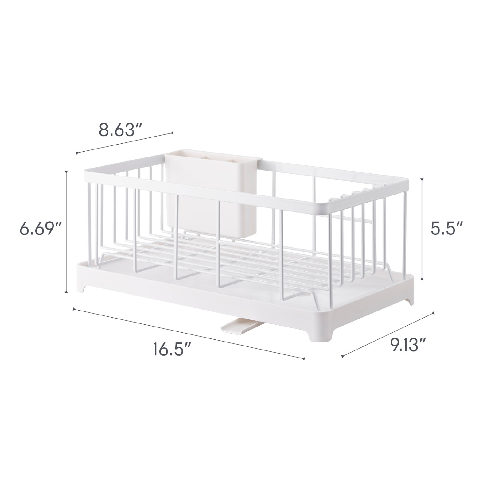 Yamazaki Home TOWER Dish Drainer Rack Space Saving Slim