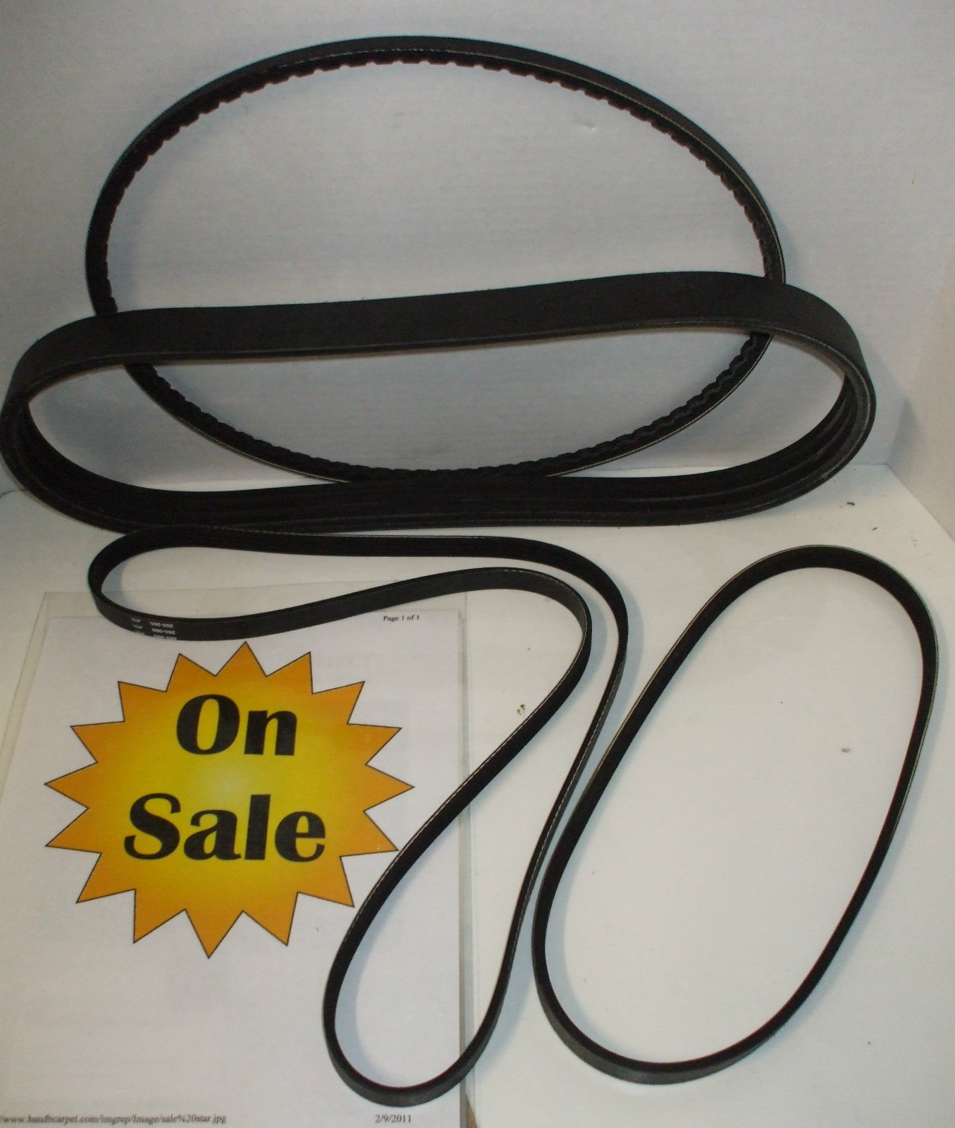 Walker Mower four (4) Belt Kit -👀SERIAL NUMBER NEEDED!!👀-See description