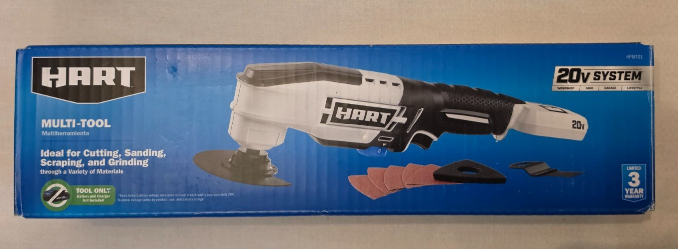 HART HPMT01 20V Cordless Oscillating Multi Tool Tool Only No Battery *NEW*
